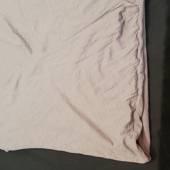 Eddie Bauer Gray Sleeveless Blouse Crossover W/Built in Tank Top Size Medium - Picture 2 of 15